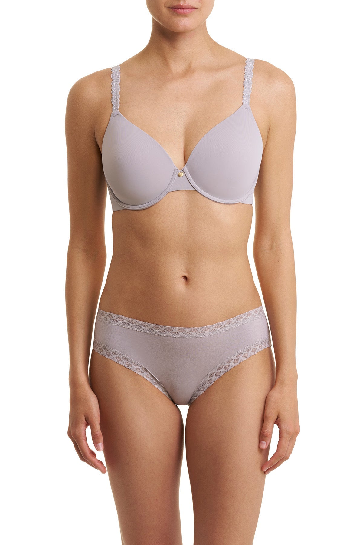 Pure Luxe Custom Coverage Contour Underwire Bra Luster/Silver