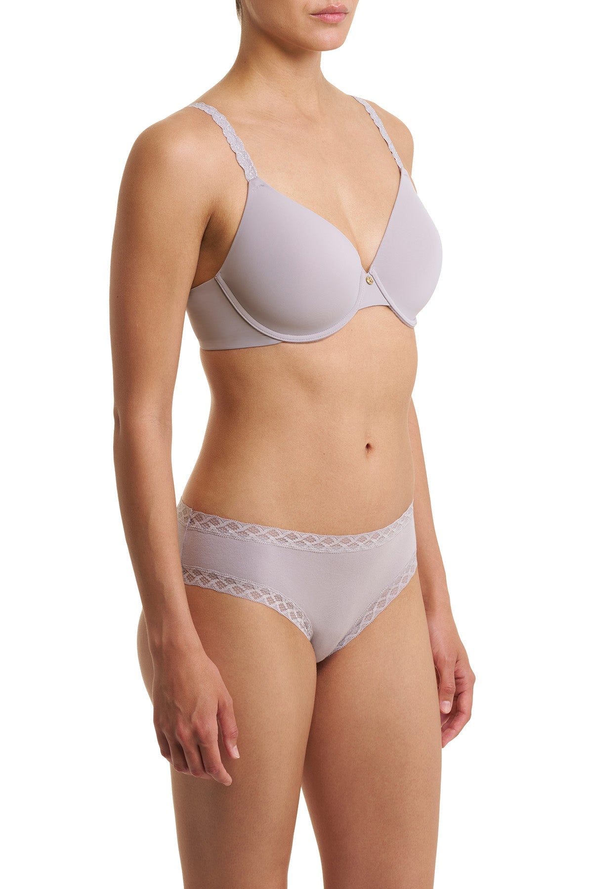 Pure Luxe Custom Coverage Contour Underwire Bra Luster/Silver