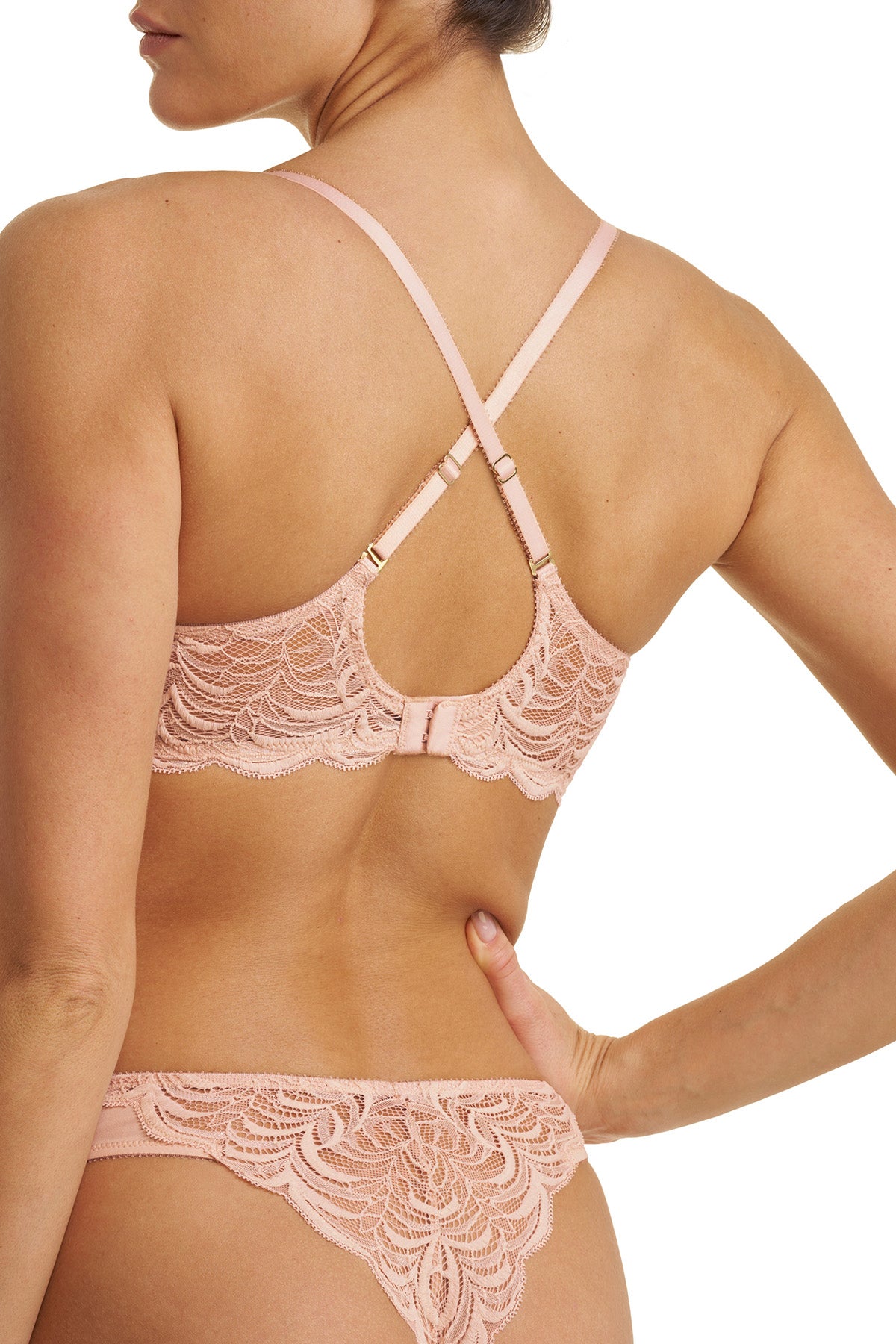Persuasion Convertible Plunge T-Shirt Bra Cameo Rose/Beige Blush