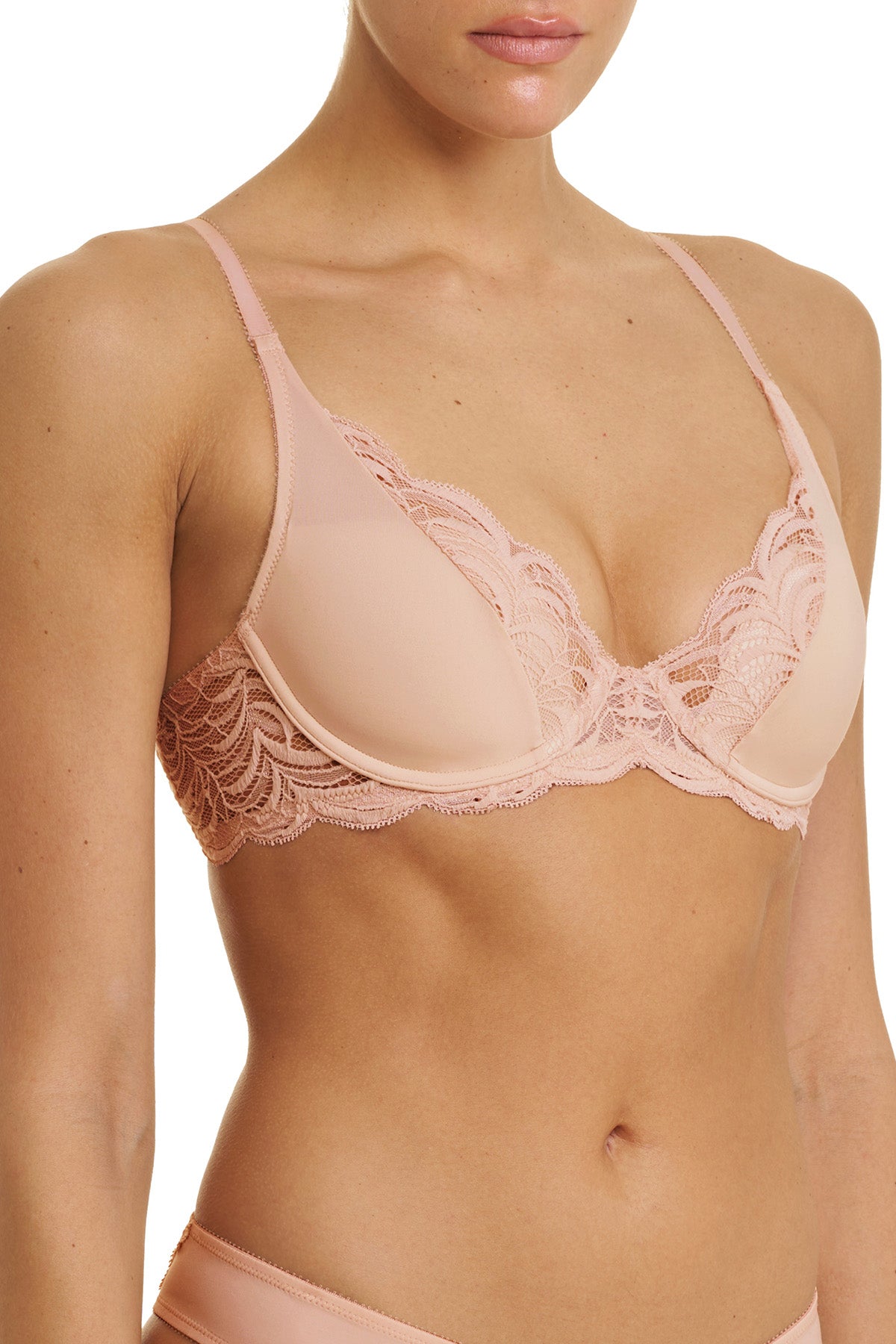 Persuasion Convertible Plunge T-Shirt Bra Cameo Rose/Beige Blush