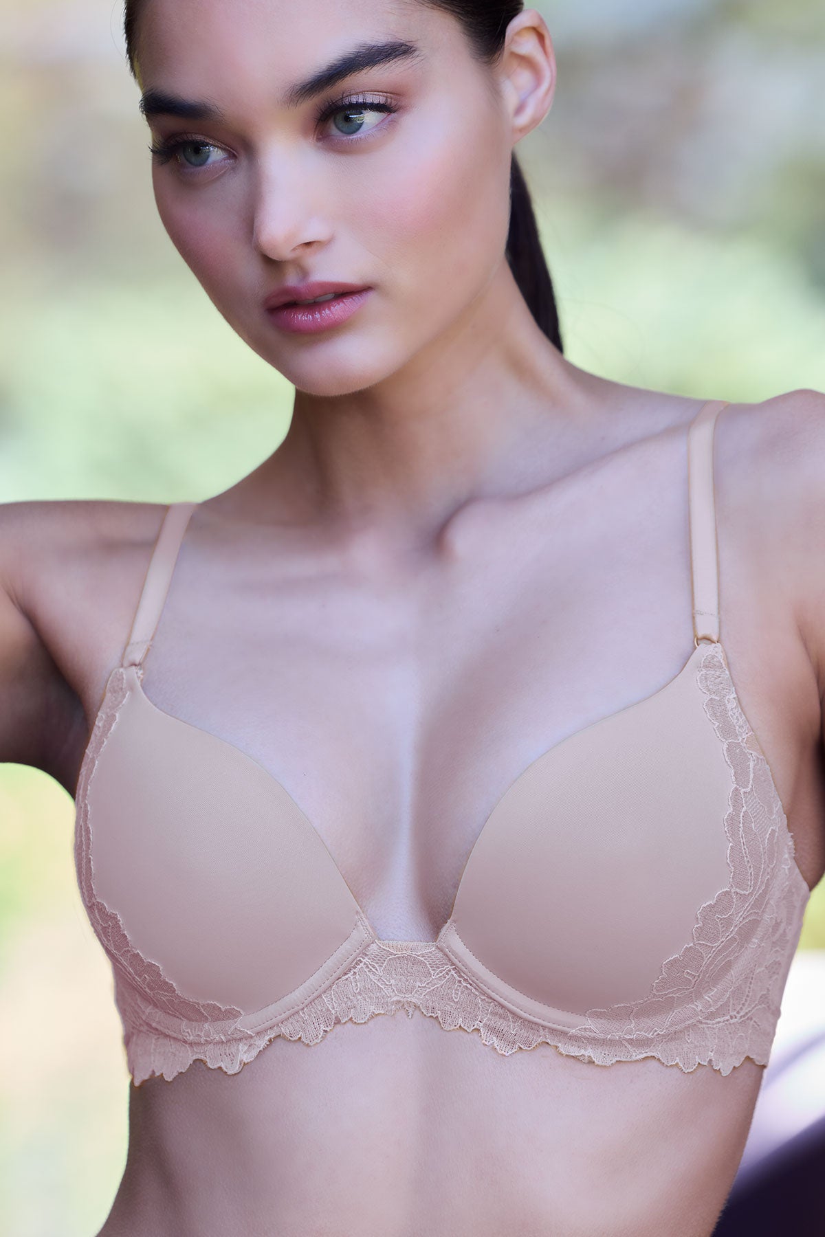 Peony Demi T-Shirt Bra Rose Beige/Pink Pearl