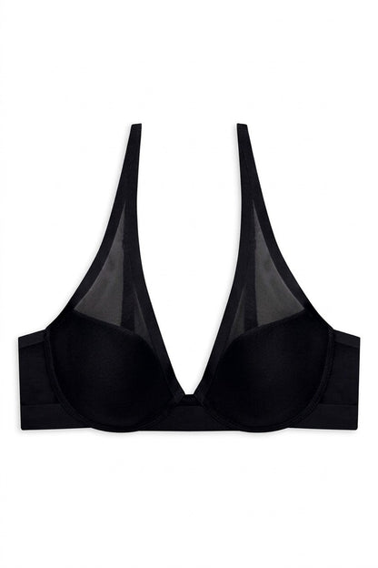 True Zen Plunge T-Shirt Bra Black