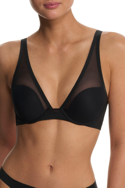 True Zen Plunge T-Shirt Bra Black