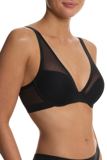 True Zen Plunge T-Shirt Bra Black
