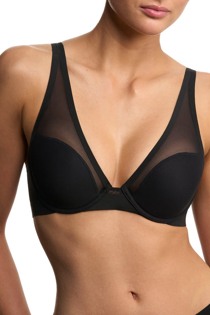 True Zen Plunge T-Shirt Bra Black