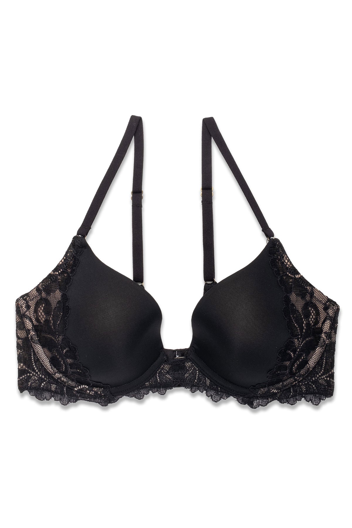 Peony Demi T-Shirt Bra Black/Café