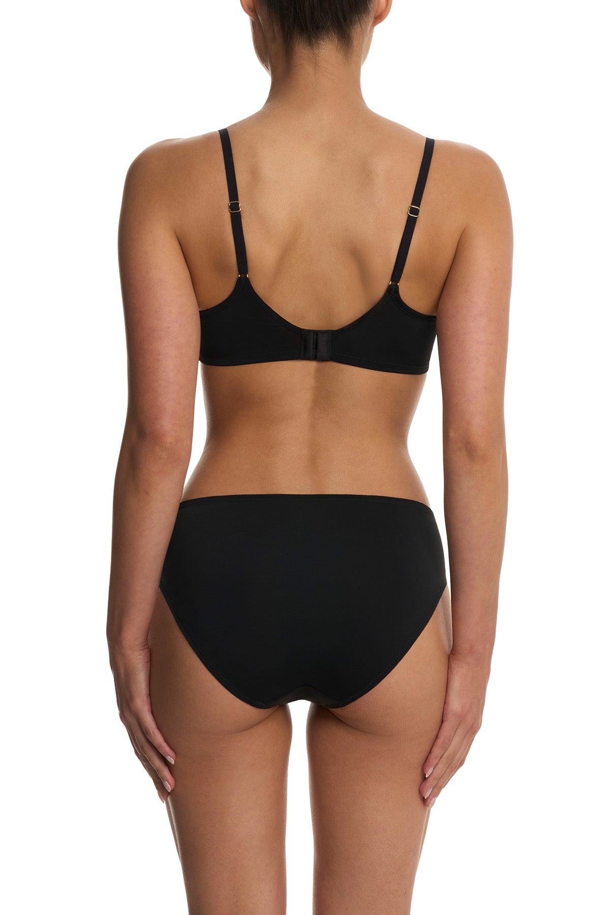 Peony Demi T-Shirt Bra Black/Café