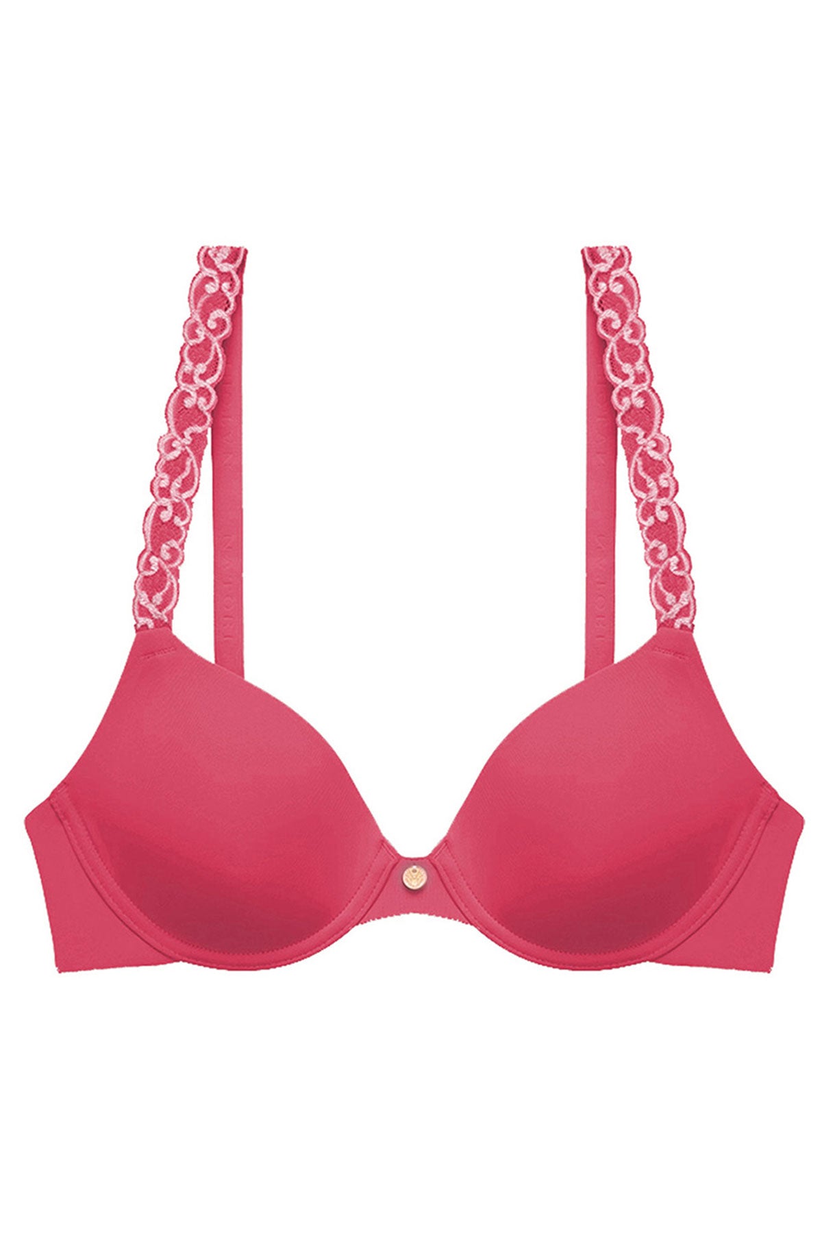Pure Luxe Custom Coverage Contour Underwire Bra Vintage Cherry/Peach Blush