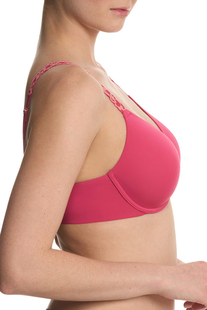 Pure Luxe Custom Coverage Contour Underwire Bra Vintage Cherry/Peach Blush