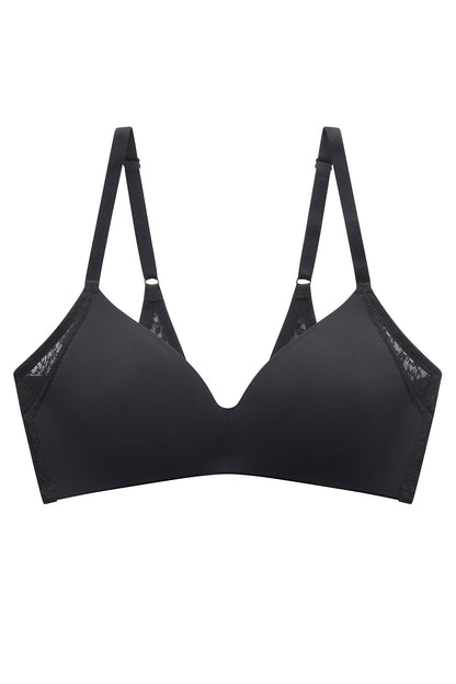 Pretty Smooth Smoothing Wireless T-Shirt Bra Black