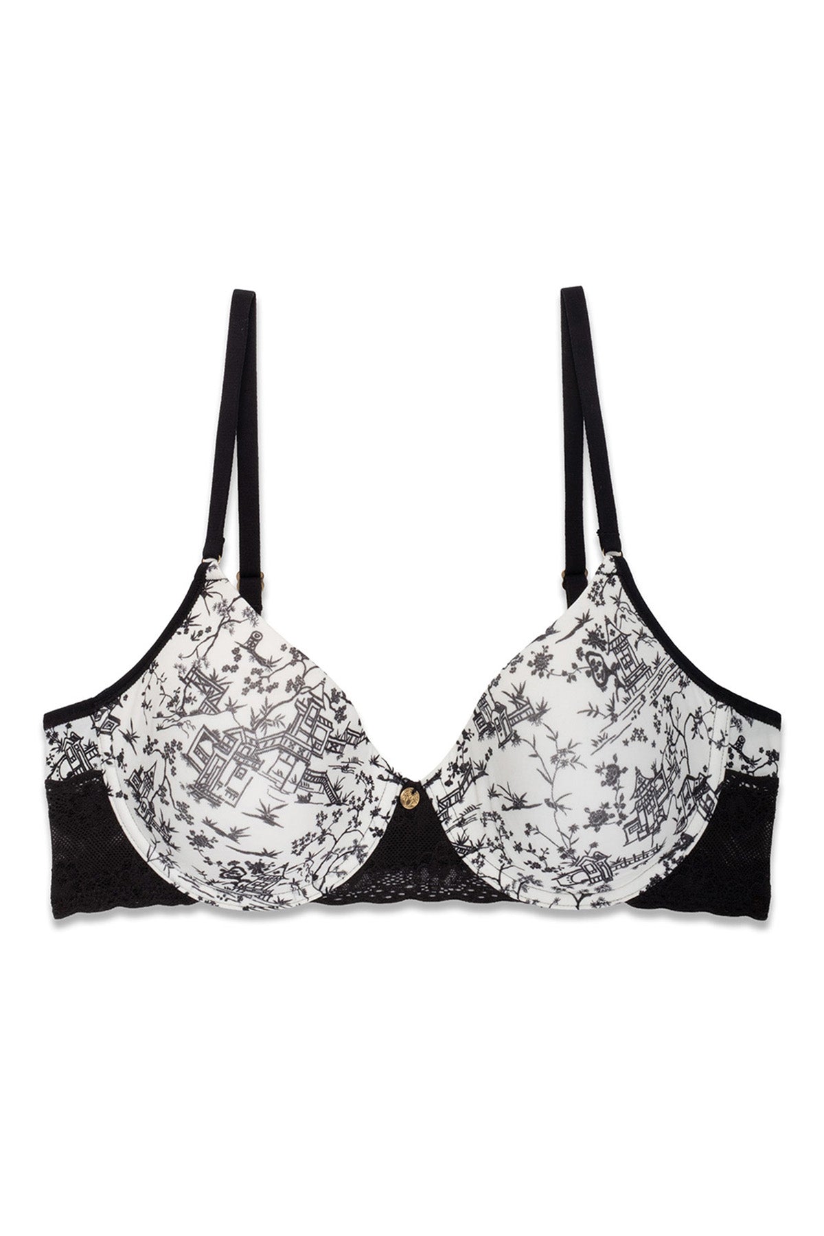 Bliss Perfection Contour Underwire Bra Toile Print