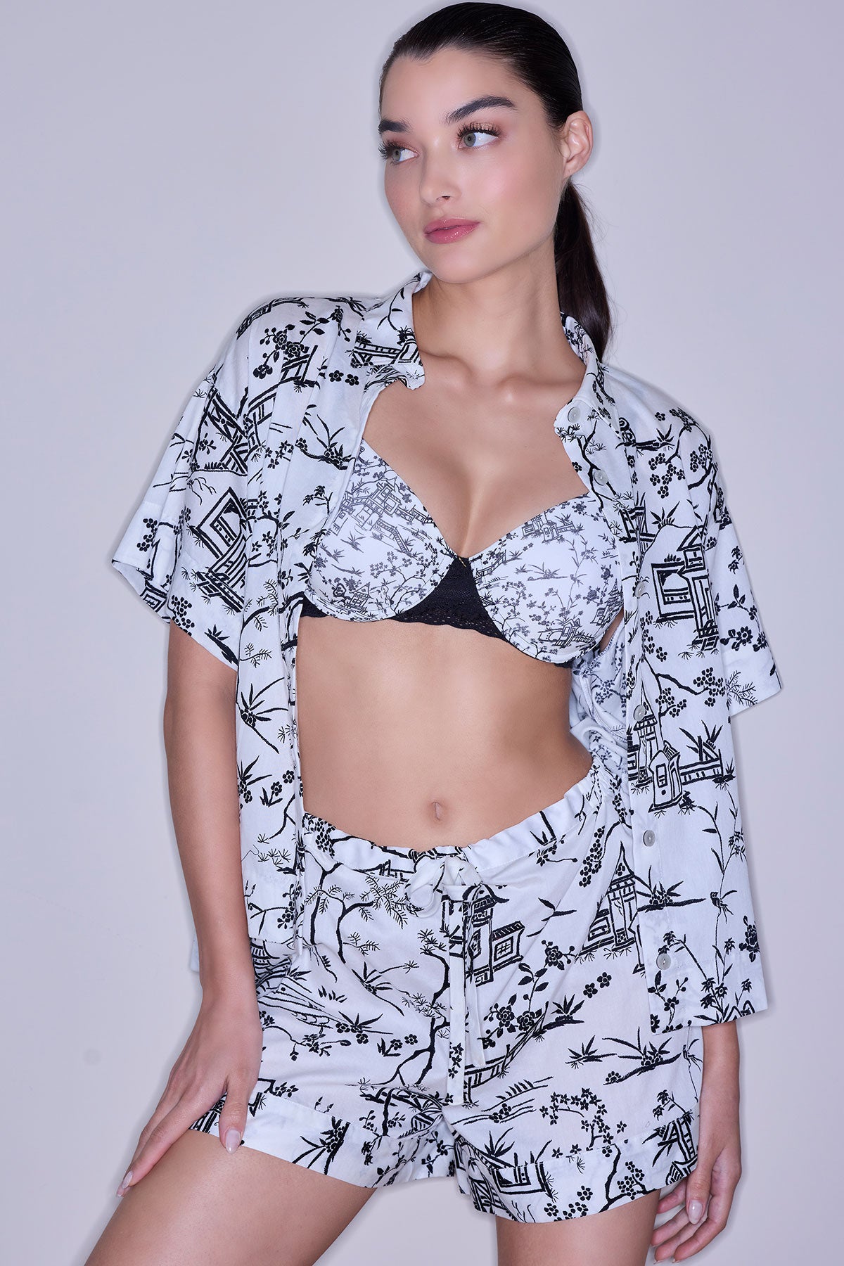 Bliss Perfection Contour Underwire Bra Toile Print