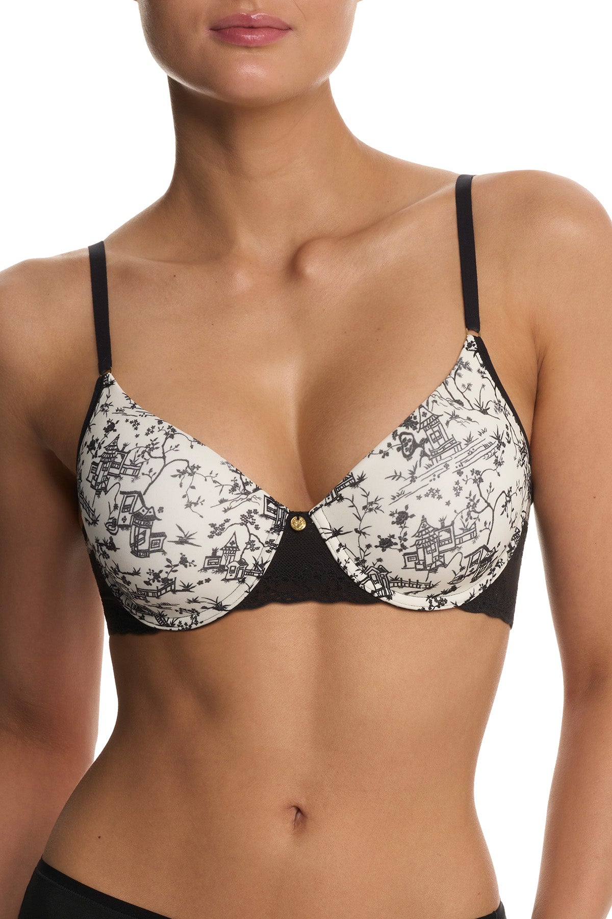 Bliss Perfection Contour Underwire Bra Toile Print