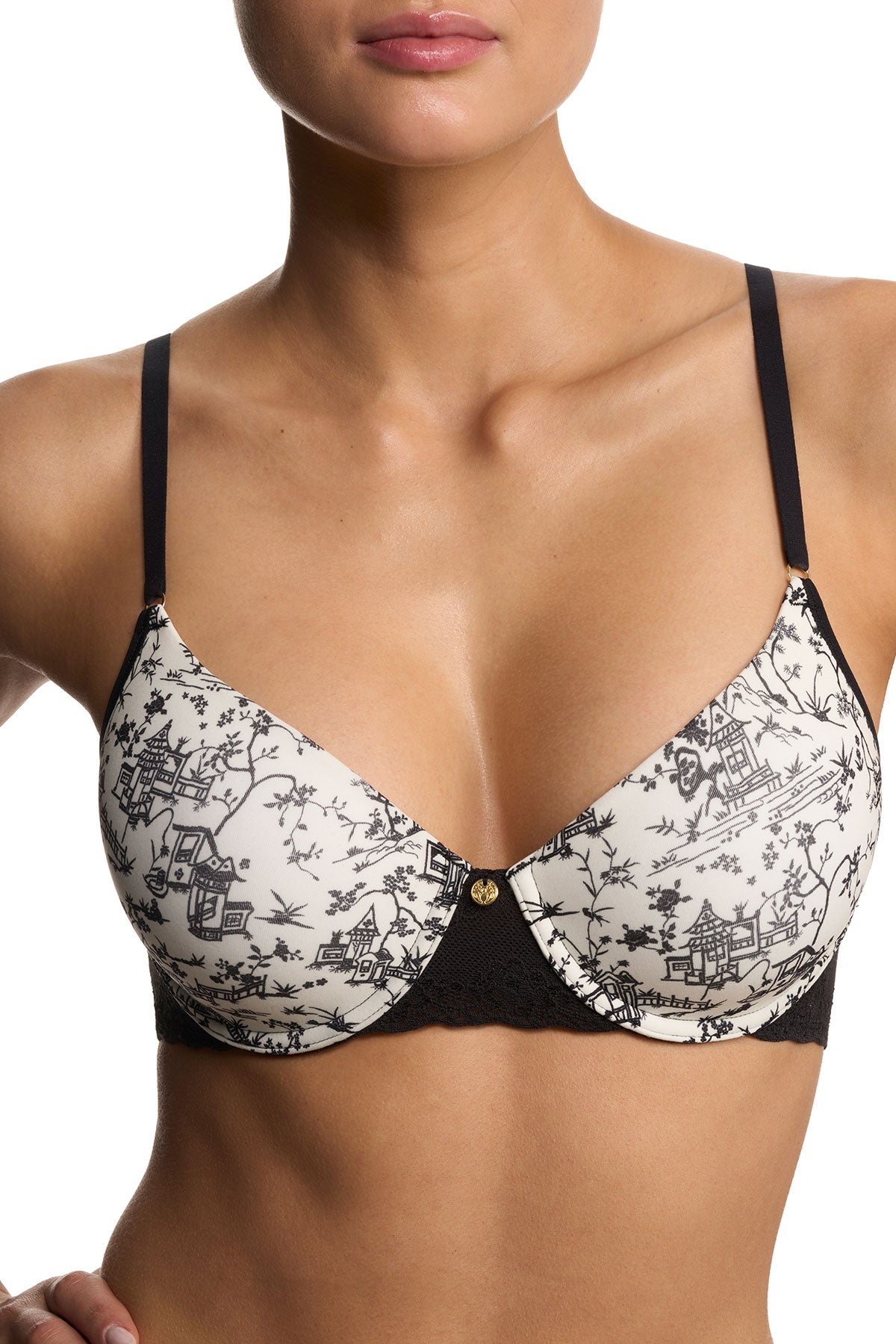 Bliss Perfection Contour Underwire Bra Toile Print