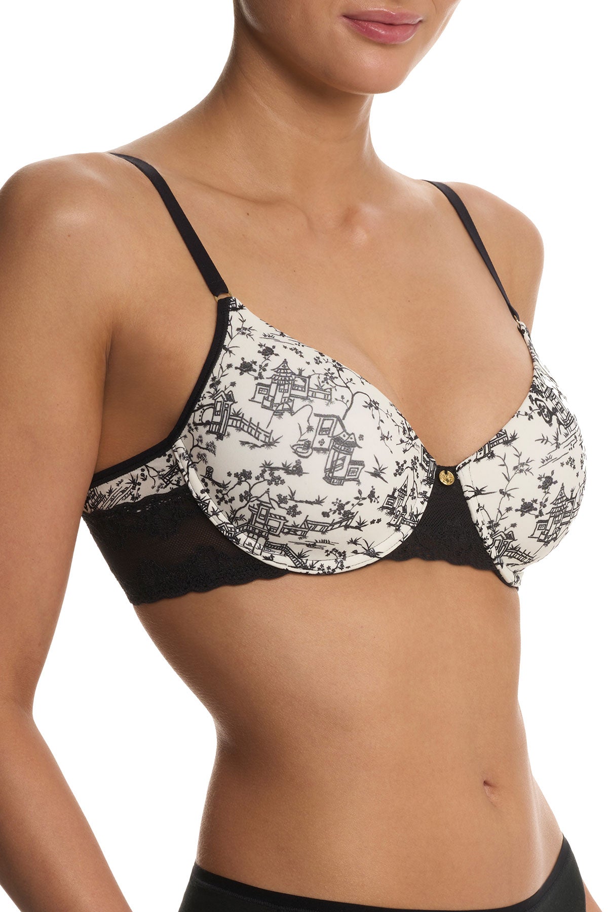 Bliss Perfection Contour Underwire Bra Toile Print