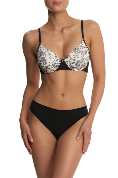 Bliss Perfection Contour Underwire Bra Toile Print