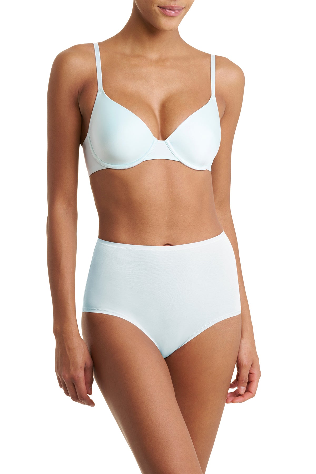Natori EverFit Seamless Convertible T-Shirt Bra Sky Green