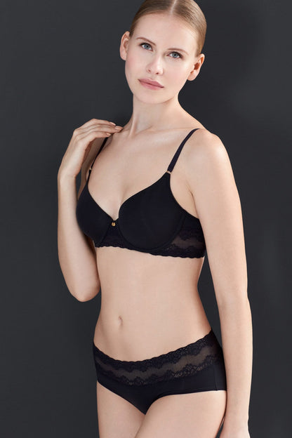 Buy Bliss Perfection Contour Underwire Bra in Black Online Black