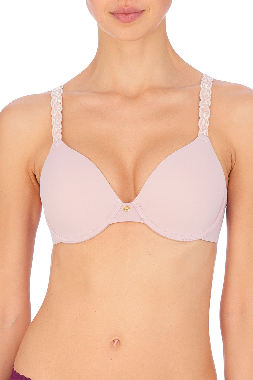 Pure Luxe Custom Coverage Contour Underwire Bra in Rose Beige/Pink Pearl Rose Beige/Pink Pearl