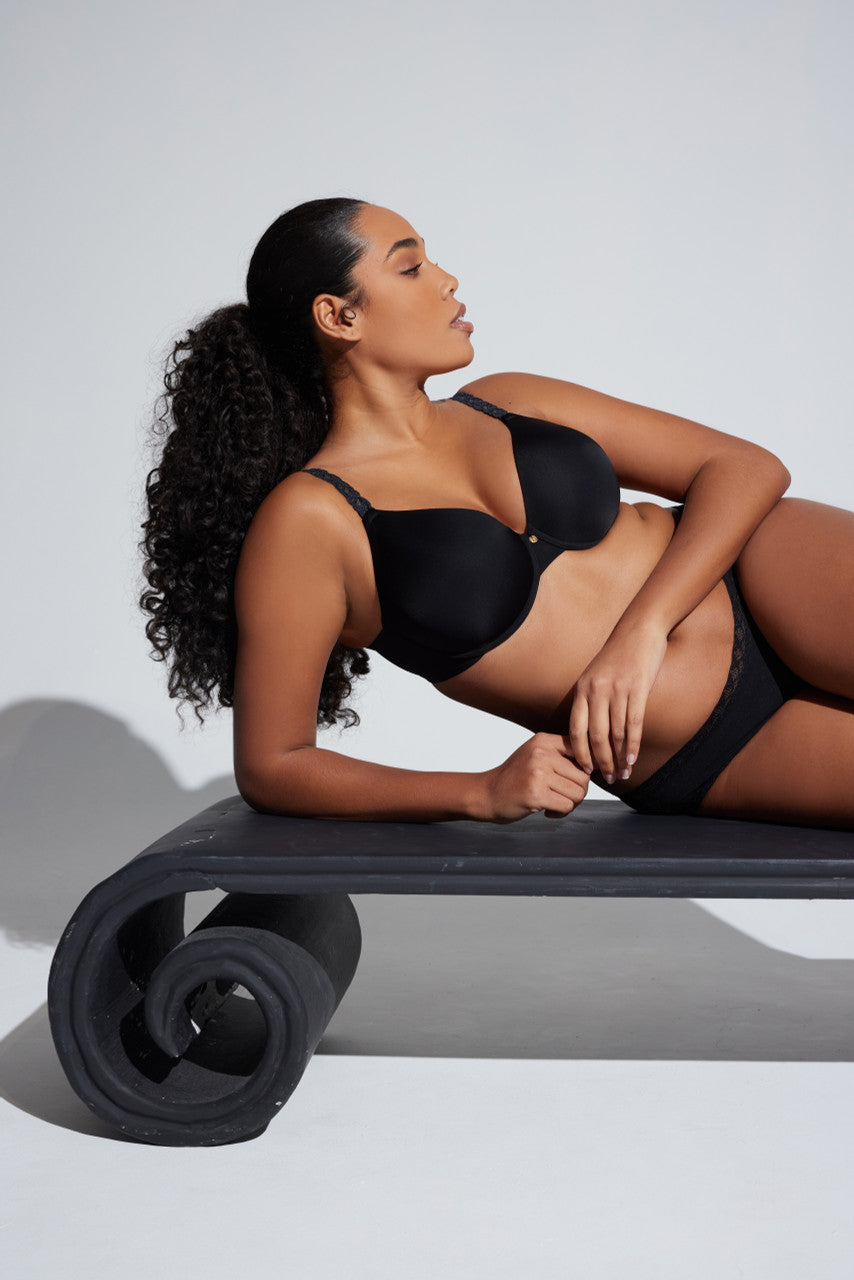 Buy Pure Luxe Custom Coverage Contour Underwire Bra in Black/Combo Online Black/Combo
