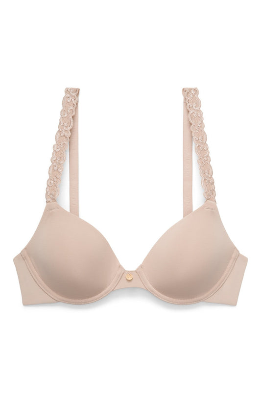Buy Pure Luxe Custom Coverage Contour Underwire Bra in Café Online Café
