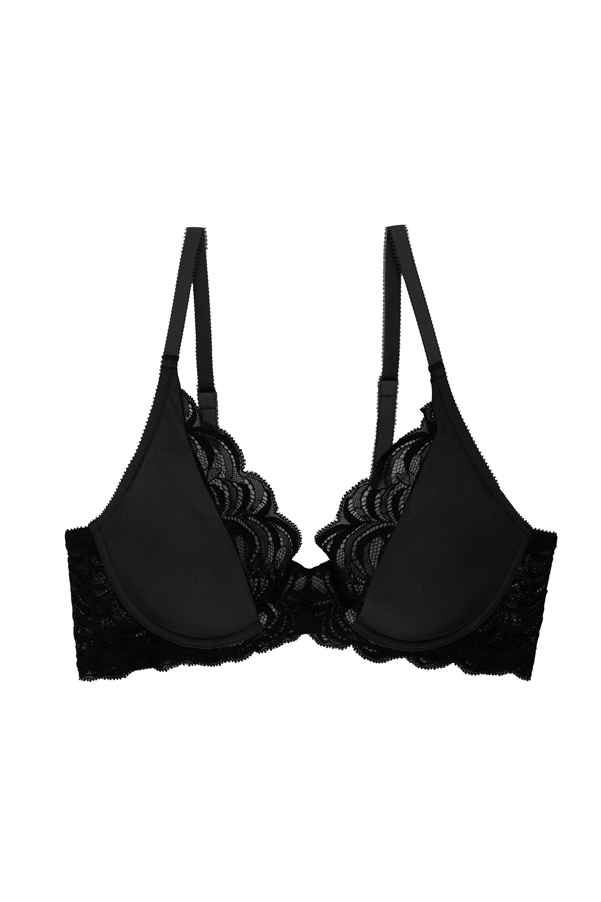 Persuasion Convertible Plunge T-Shirt Bra Black