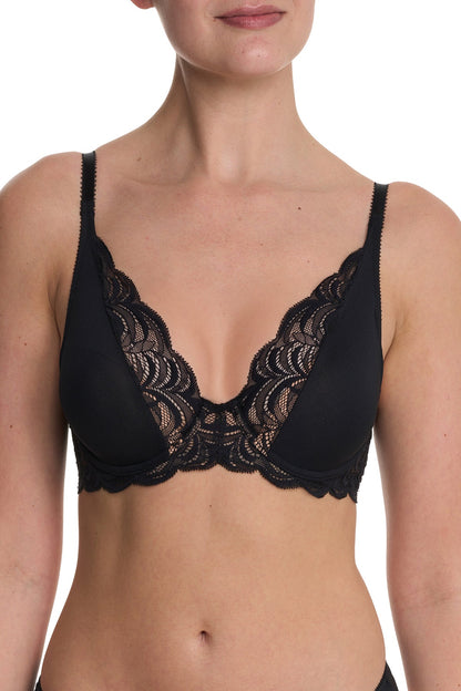 Persuasion Convertible Plunge T-Shirt Bra Black
