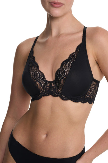 Persuasion Convertible Plunge T-Shirt Bra Black