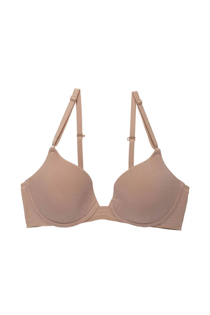 Bliss Cotton Convertible T-Shirt Bra Café