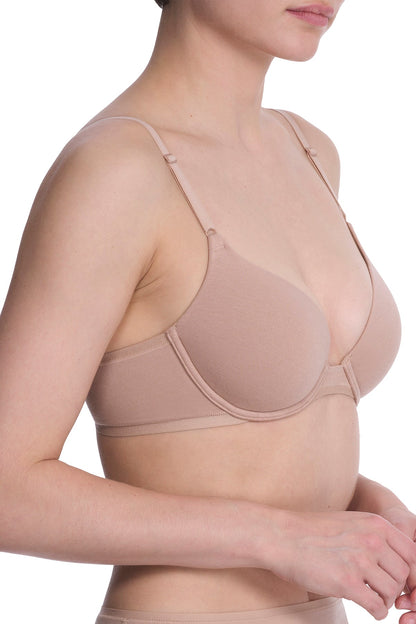 Bliss Cotton Convertible T-Shirt Bra Café
