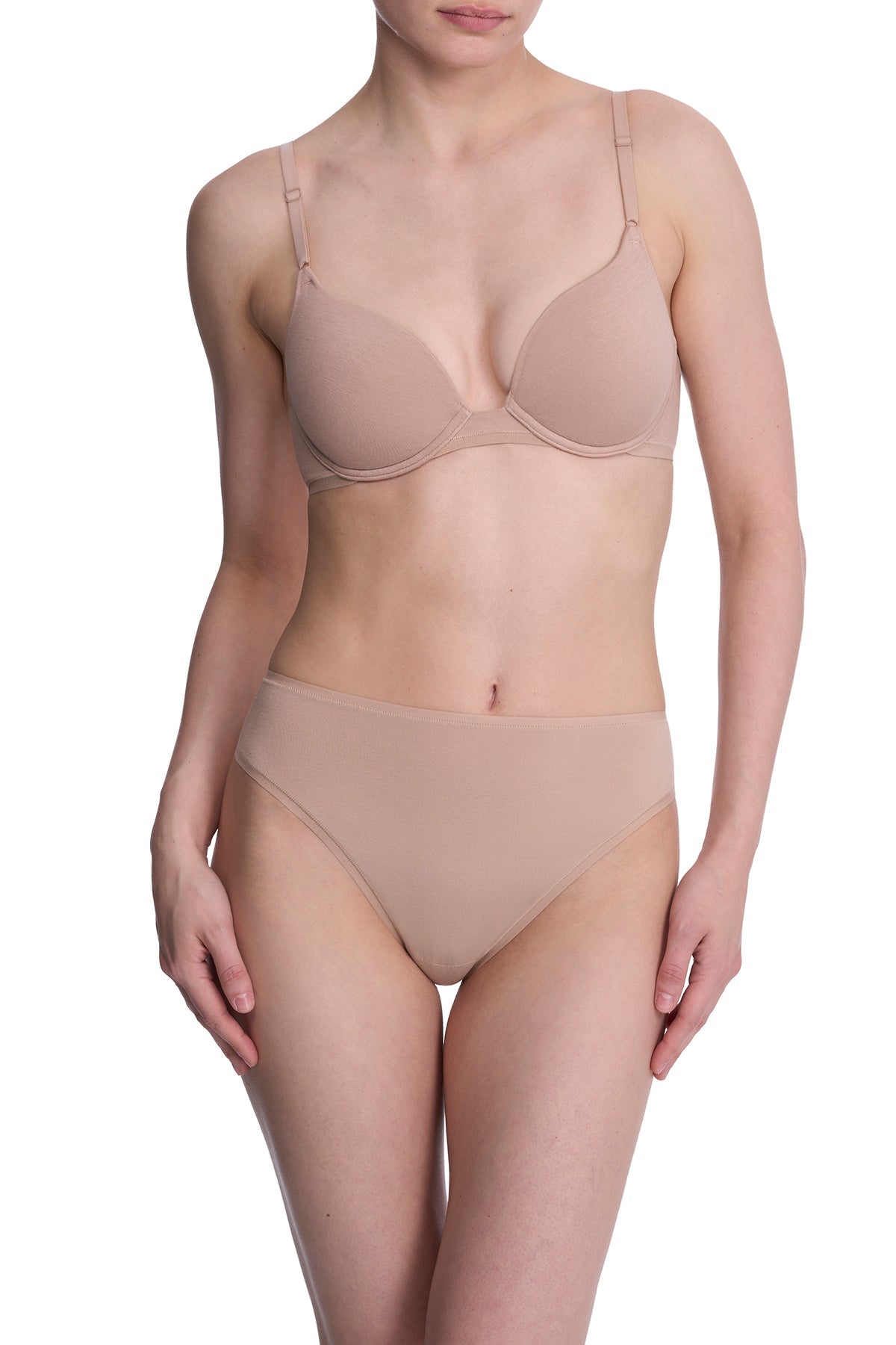 Bliss Cotton Convertible T-Shirt Bra Café