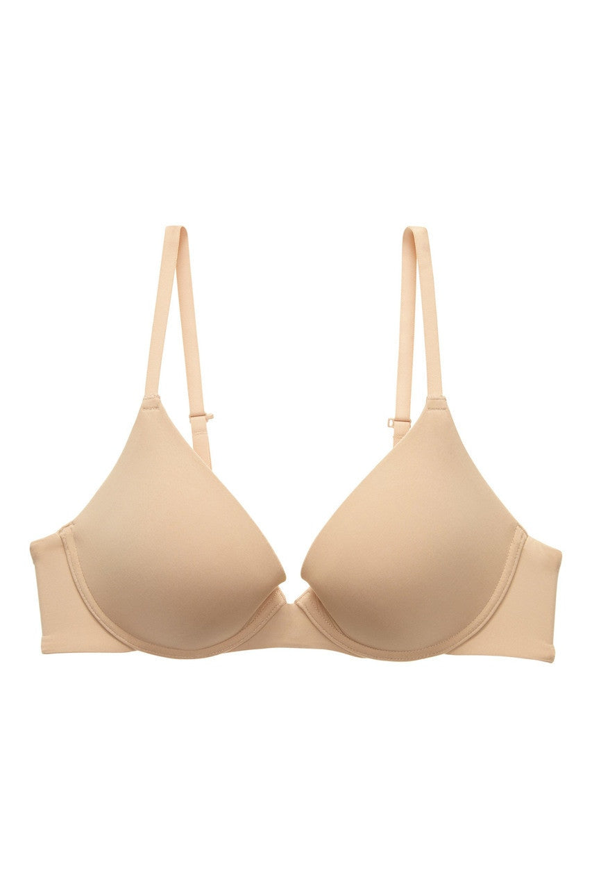 Buy Minimal Convertible Push-Up Bra in Café Online Café