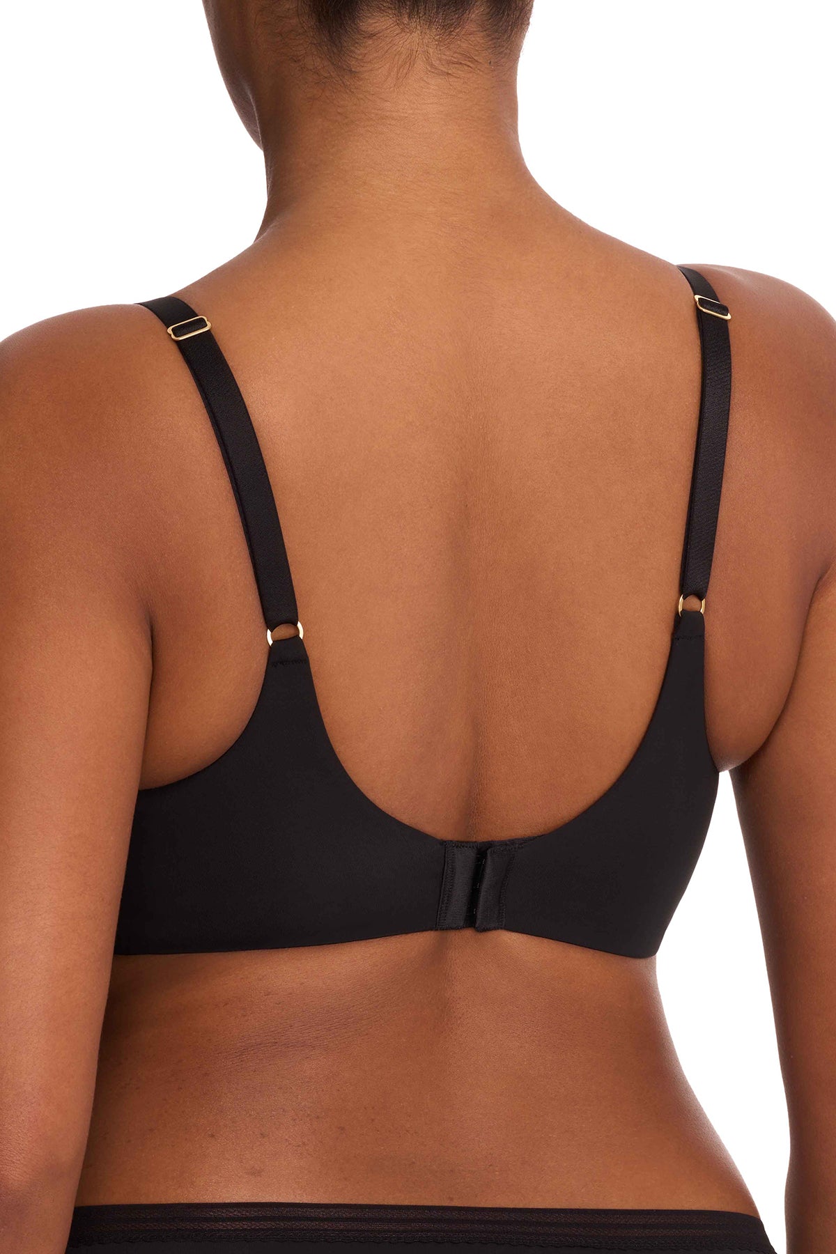 Love Lace Full Coverage Plunge T-Shirt Bra Black