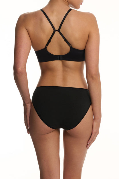 Natori EverFit Seamless Convertible T-Shirt Bra Black