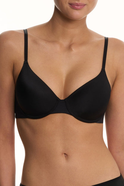 Natori EverFit Seamless Convertible T-Shirt Bra Black