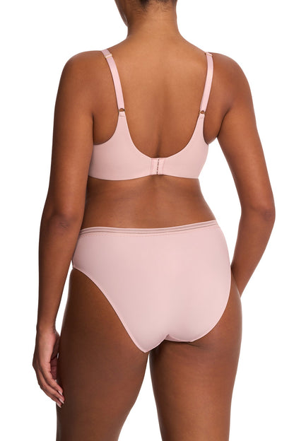 Love Lace Full Coverage Plunge T-Shirt Bra Pink Pearl/Warm White