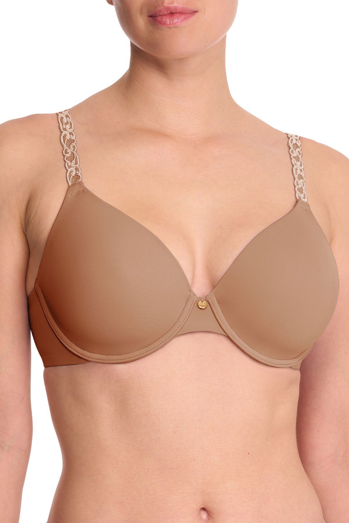 Buy Pure Luxe Custom Coverage Contour Underwire Bra in Buff/Cashmere Online Buff/Cashmere