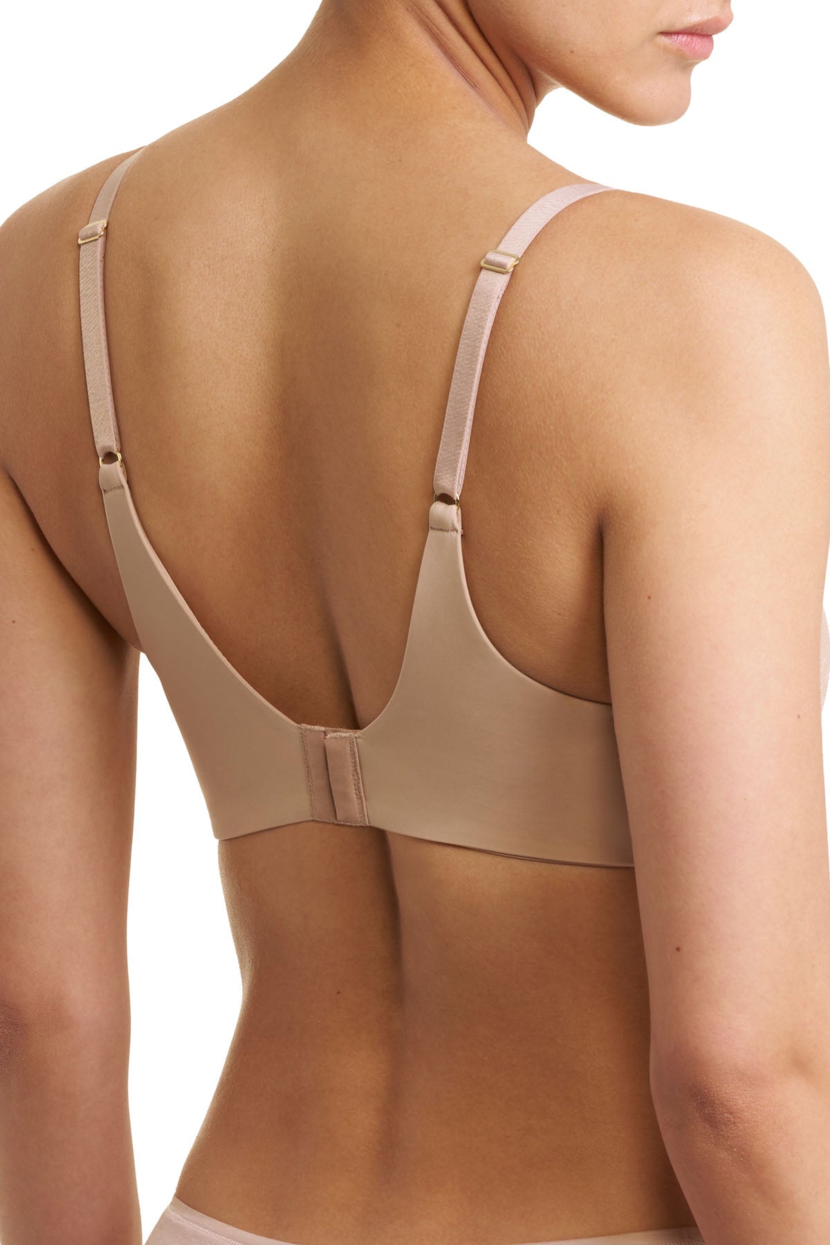 Love Lace Full Coverage Plunge T-Shirt Bra Café/Lt Mocha