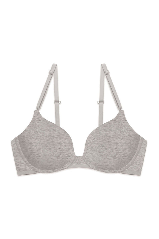 Bliss Cotton Convertible T-Shirt Bra Lt Grey Heather