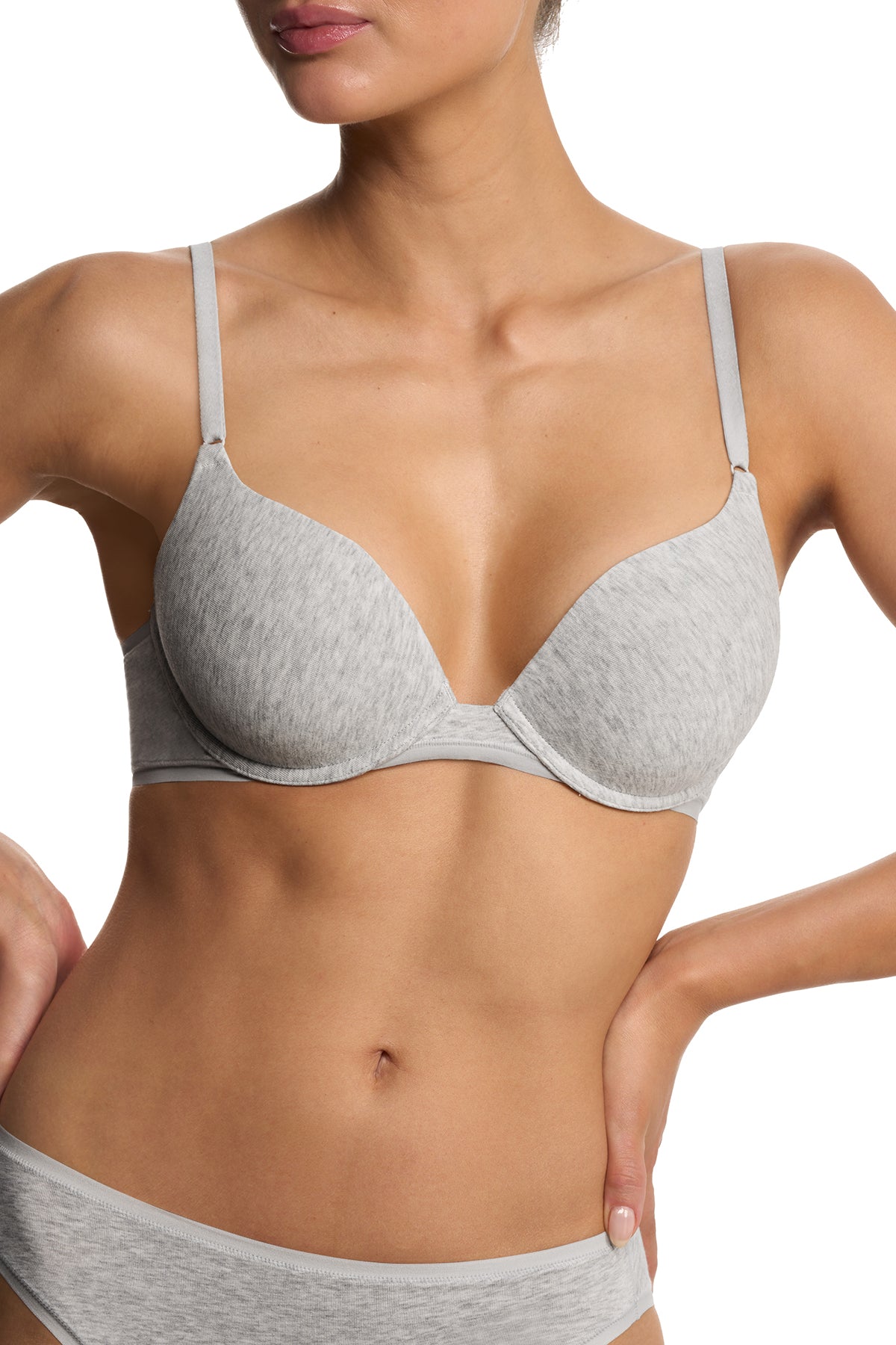 Bliss Cotton Convertible T-Shirt Bra Lt Grey Heather