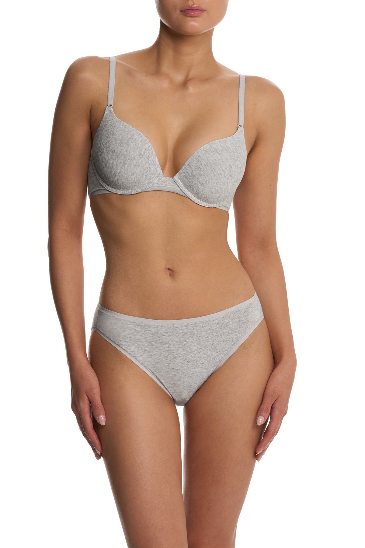 Bliss Cotton Convertible T-Shirt Bra Lt Grey Heather