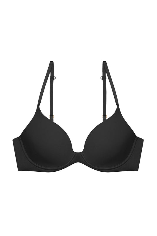 Soft Focus Convertible Demi T-Shirt Bra Black