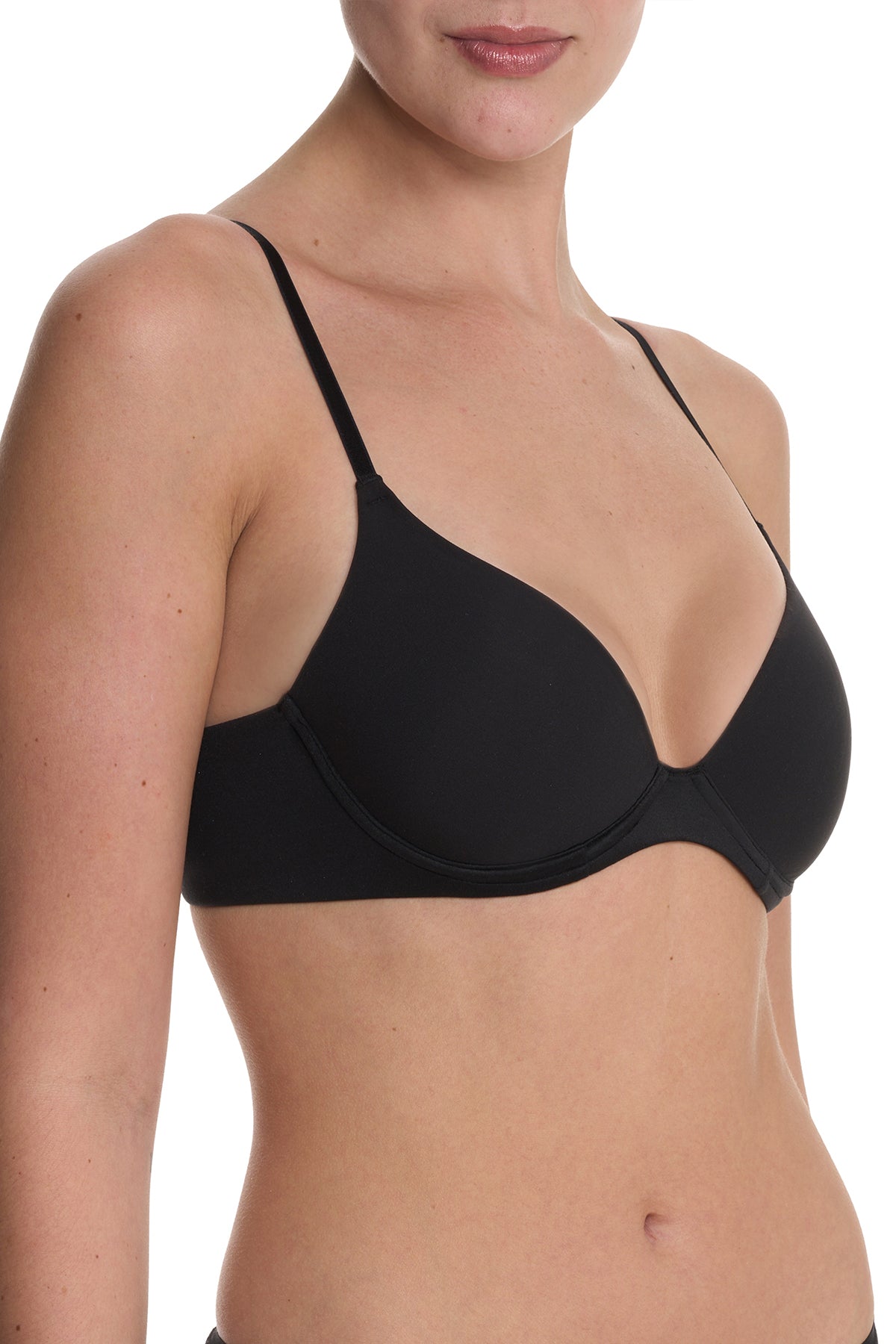 Soft Focus Convertible Demi T-Shirt Bra Black