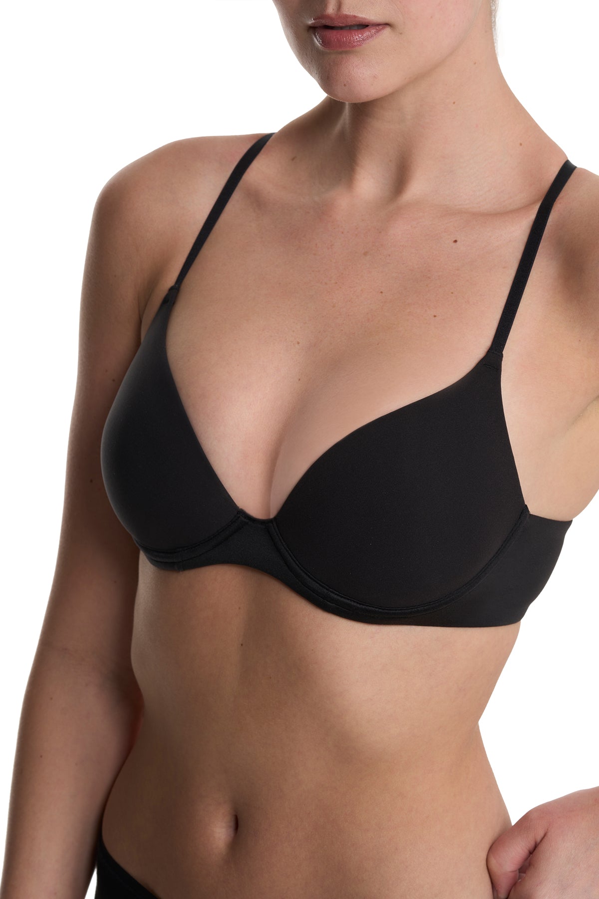Soft Focus Convertible Demi T-Shirt Bra Black