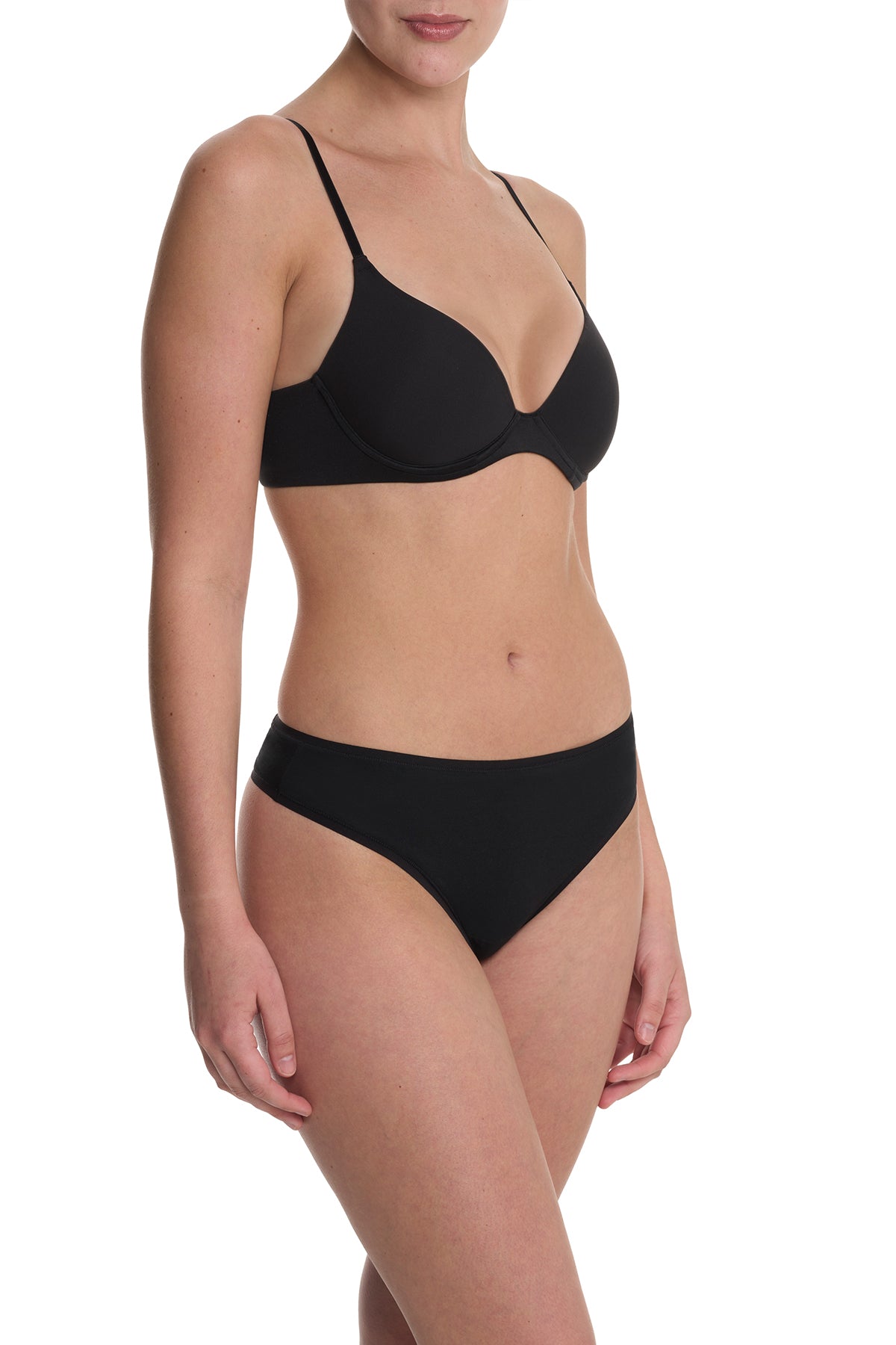 Soft Focus Convertible Demi T-Shirt Bra Black