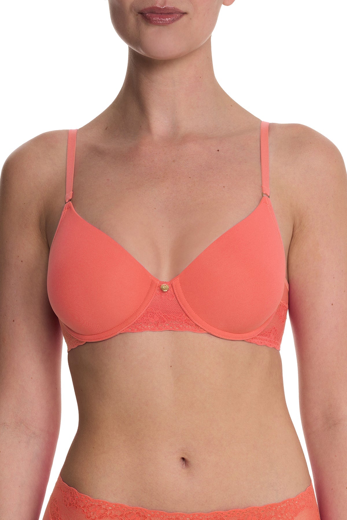 Bliss Perfection Contour Underwire Bra Neon Coral
