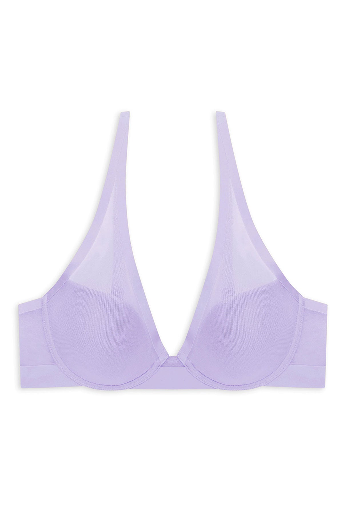 True Zen Plunge T-Shirt Bra Purple Pearl