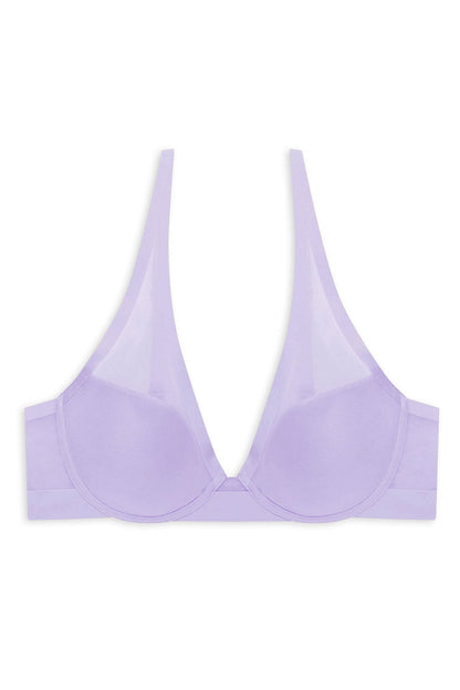 True Zen Plunge T-Shirt Bra Purple Pearl