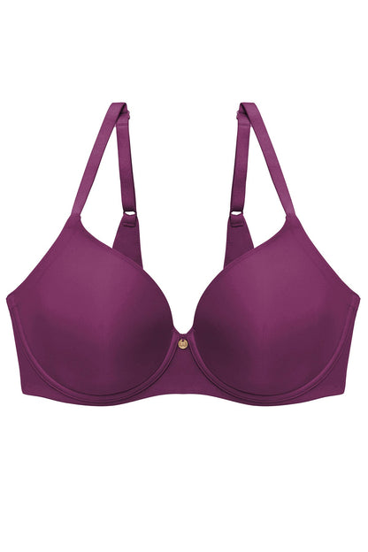 Cloud Comfort Back Smoothing T-Shirt Bra Pinot Noir