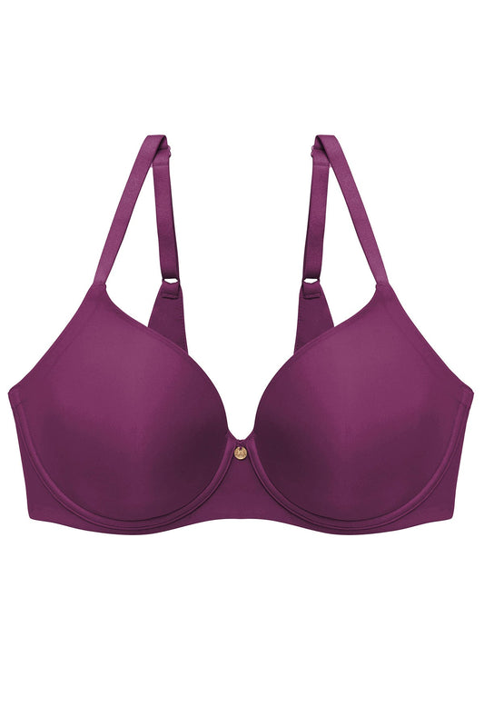 Cloud Comfort Back Smoothing T-Shirt Bra Pinot Noir